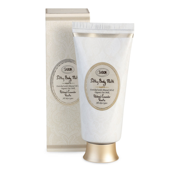 Silky Body Milk Tube Patchouli Lavender Vanilla