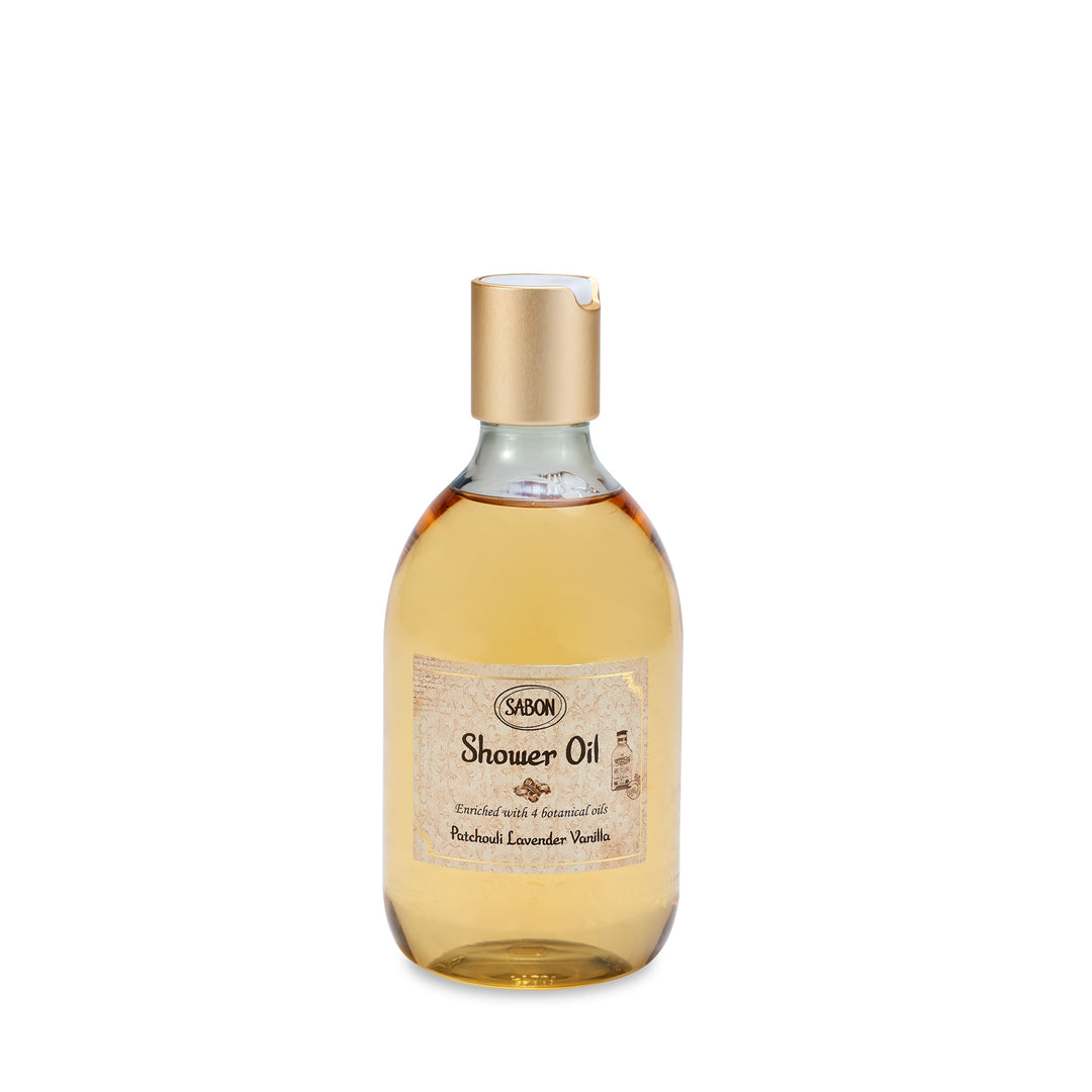 Shower Oil Patchouli Lavender Vanilla
