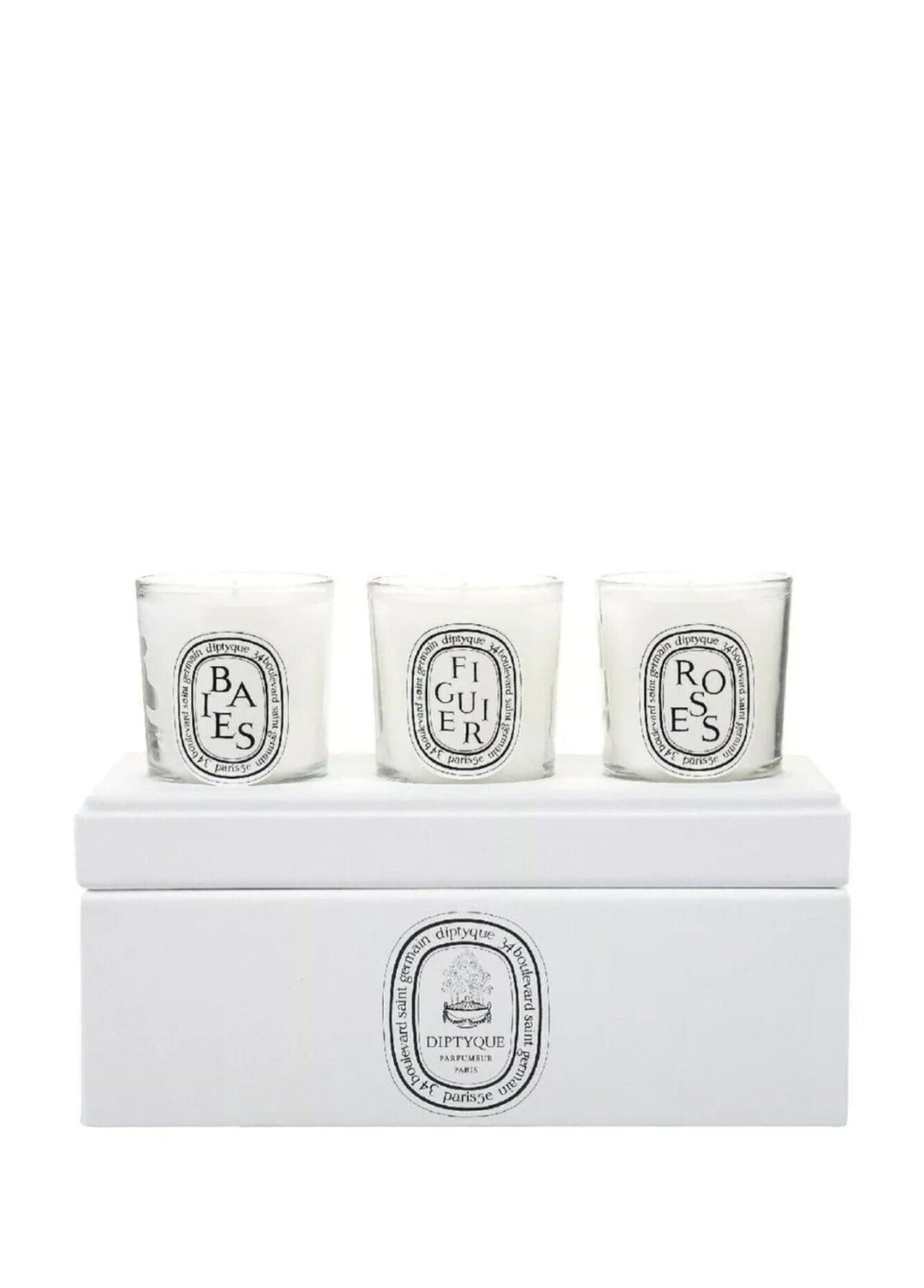 Coffret Candele Baies, Figuier, Rose