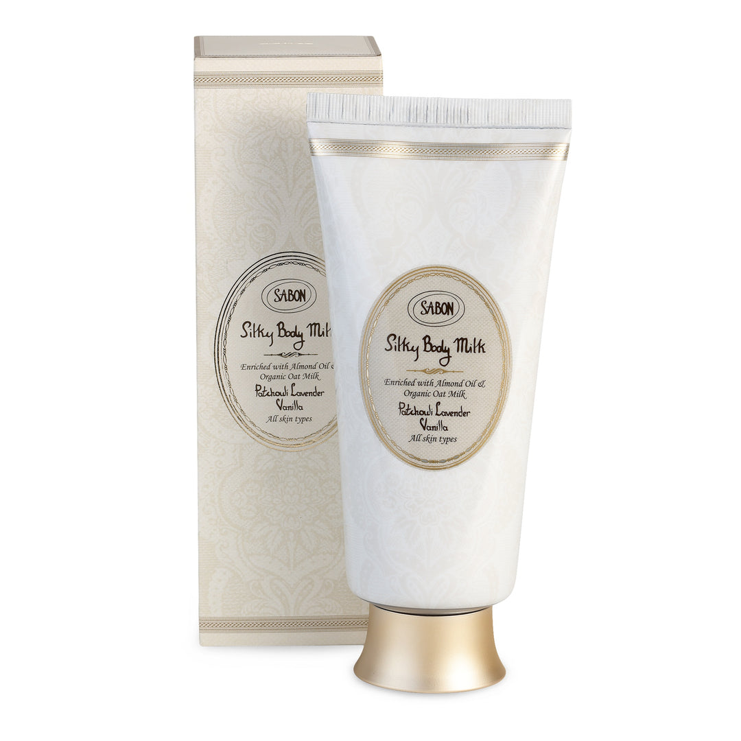 Silky Body Milk Tube Patchouli Lavender Vanilla