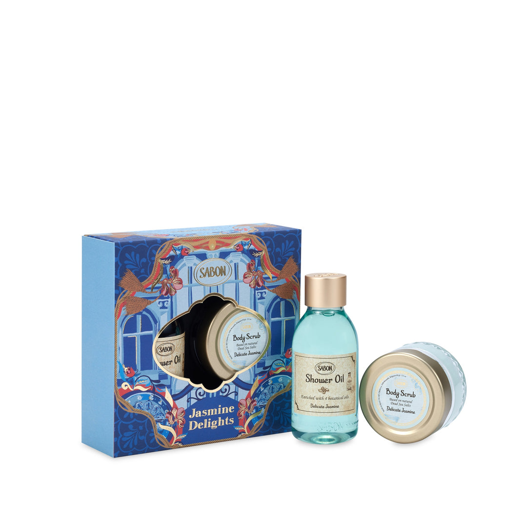 Lily Palace Mini Jasmine Kit - Shower Oil & Body Scrub