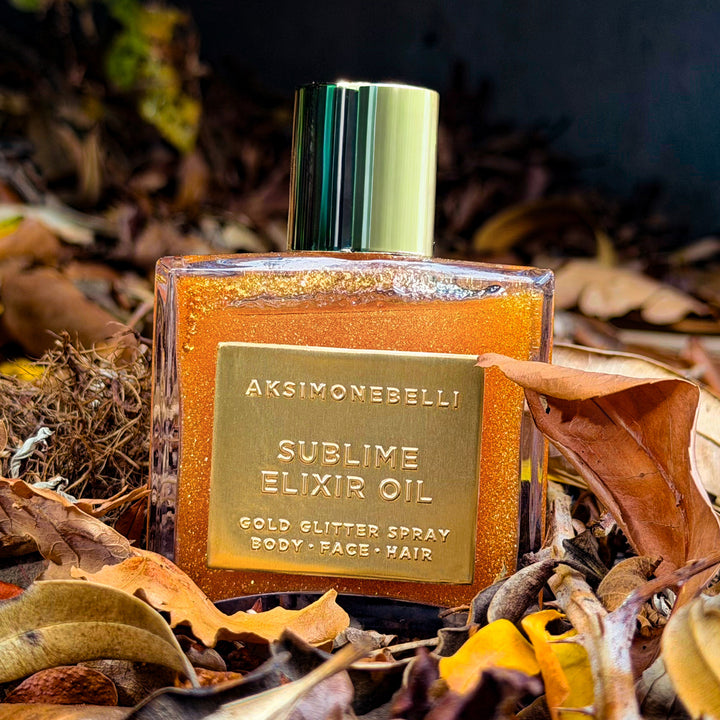 AK Simone Belli Sublime Elixir Oil Leaves Background