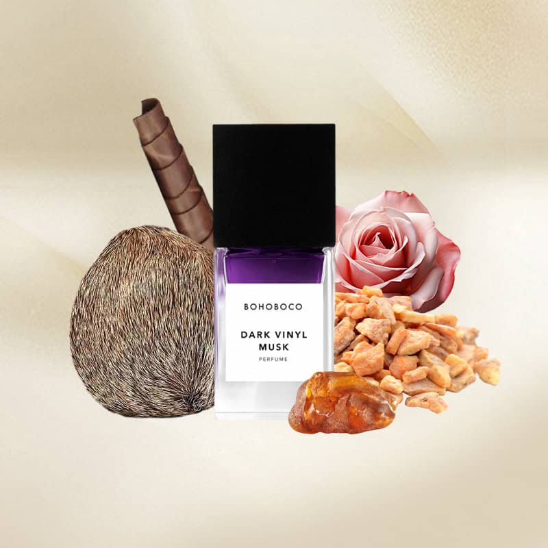 Bohoboco Dark Vinyl Musk Perfume Visual