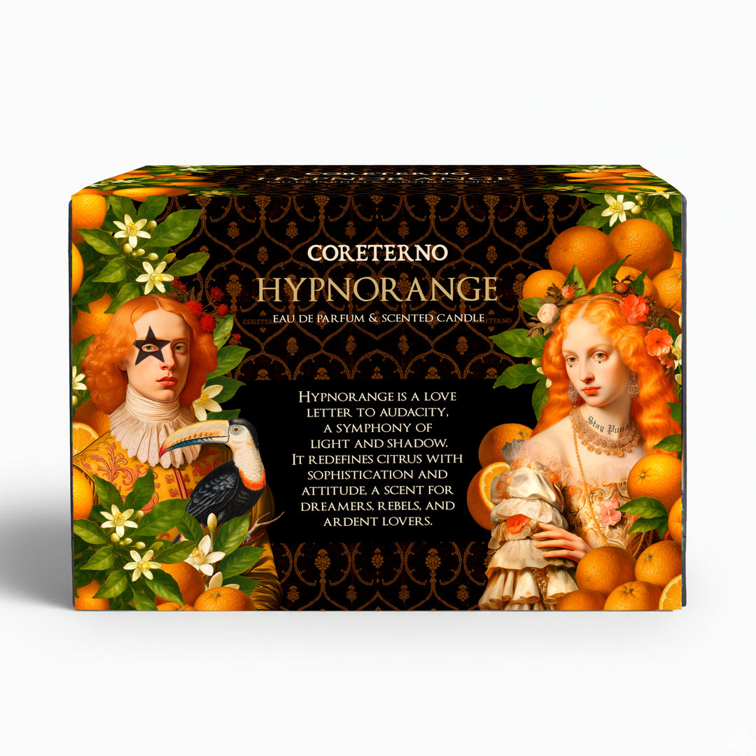 Core Eterno Hypnorange - Combo Profumo & Candela Box Fronte