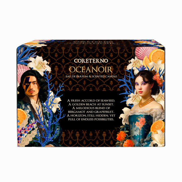 Core Eterno Oceanoir - Combo Profumo & Candela Box Fronte