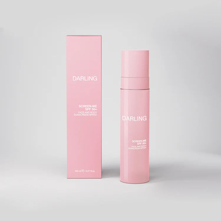 DARLING Screen Me SPF50+ Face and Body Sunscreen Spray Box