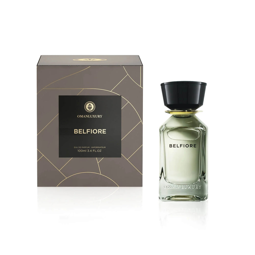 Oman Luxury Belfiore Eau de Parfum Bottle And Box