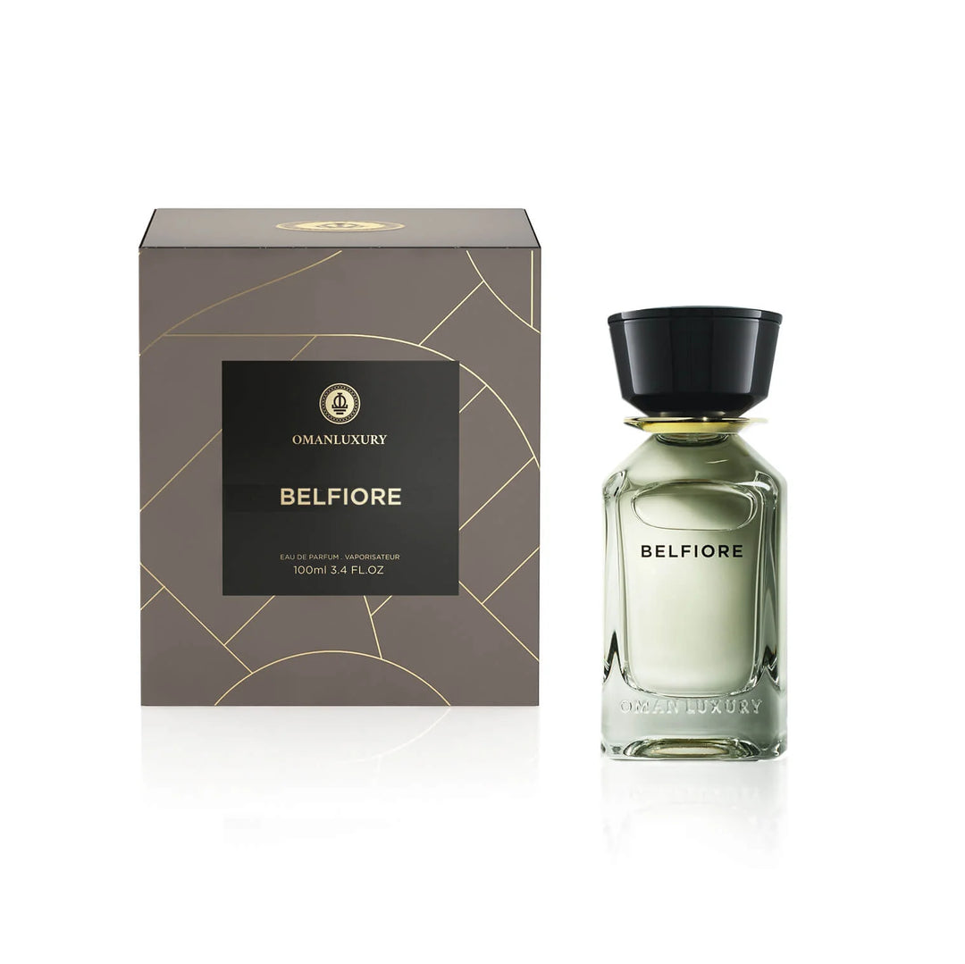 Oman Luxury Belfiore Eau de Parfum Bottle And Box