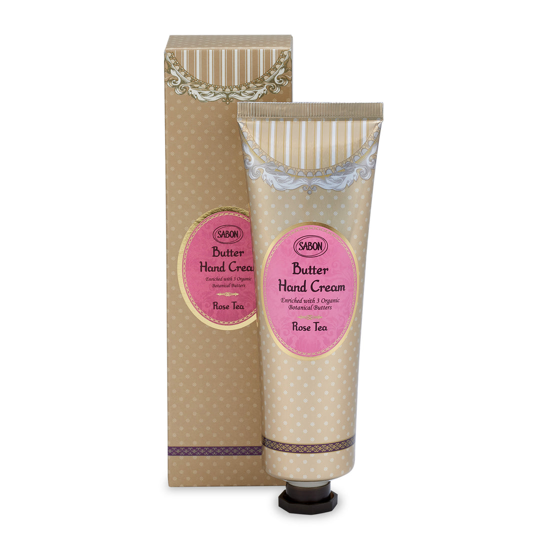 Sabon Butter Hand Cream Rose Tea 75 ml Tube & Box