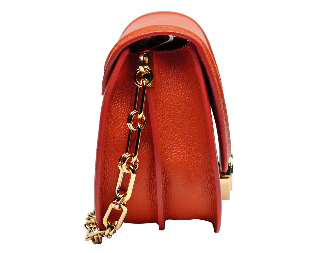 Borsa in Pelle Terracotta