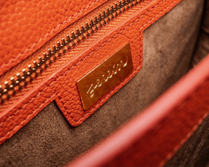 Borsa in Pelle Terracotta