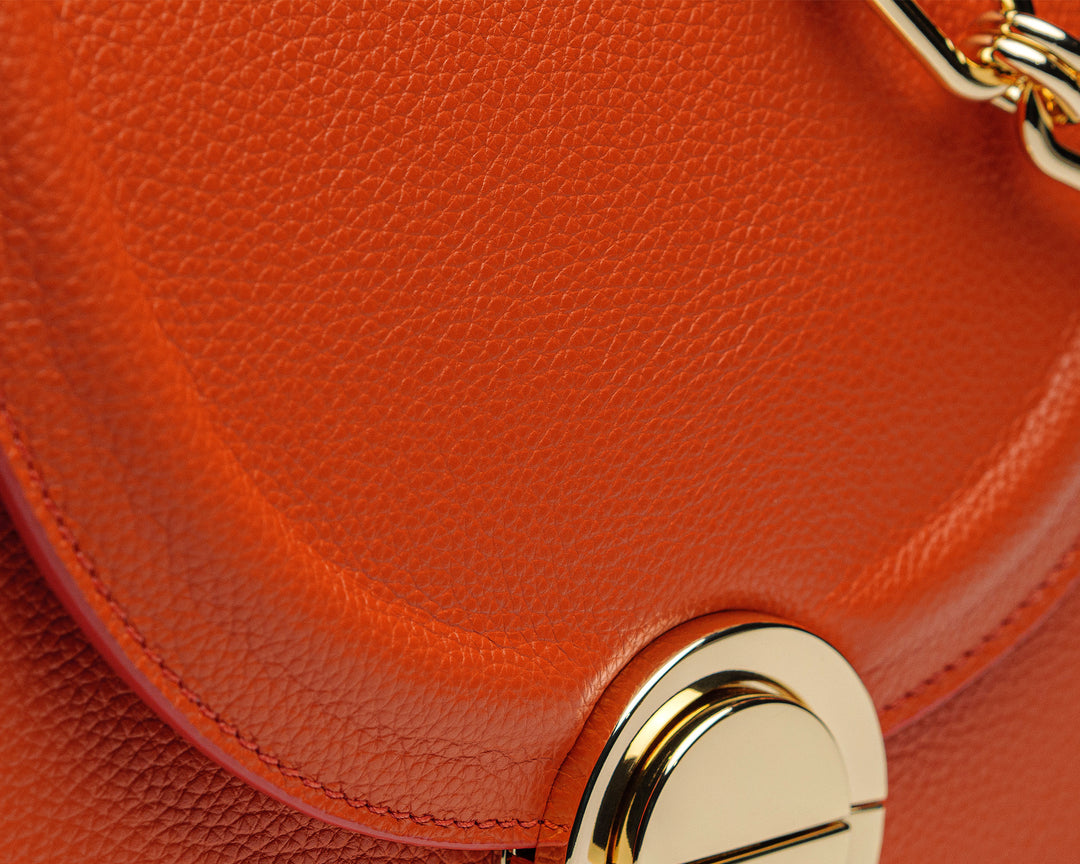 Borsa in Pelle Terracotta