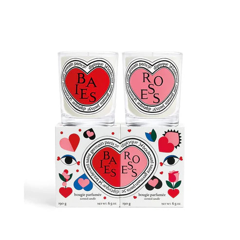 Coffret San Valentino Candela Baies & Rose