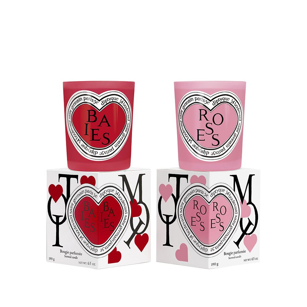 Coffret San Valentino Candela Baies & Rose